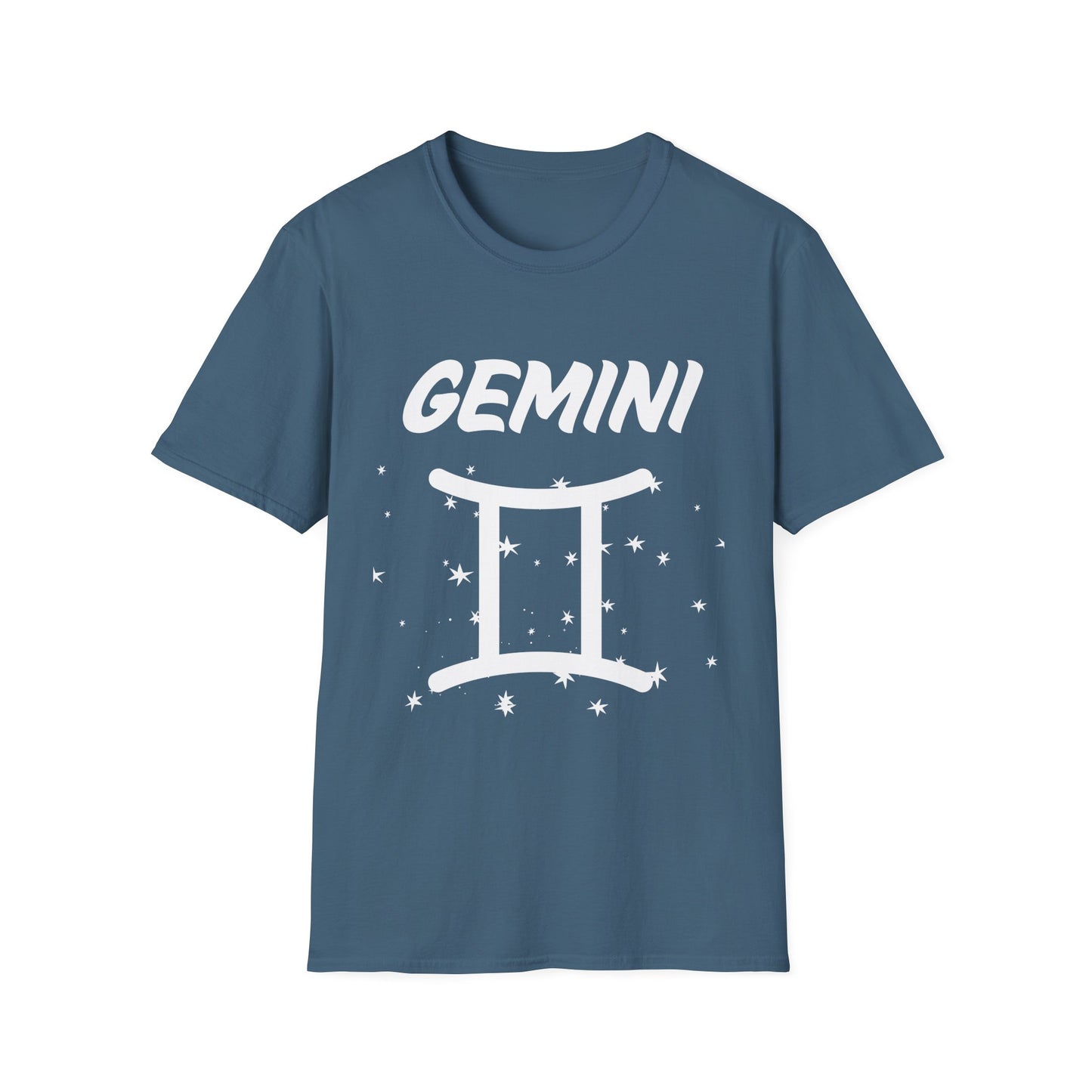 Gemini Zodiac White Soft Unisex T-shirt