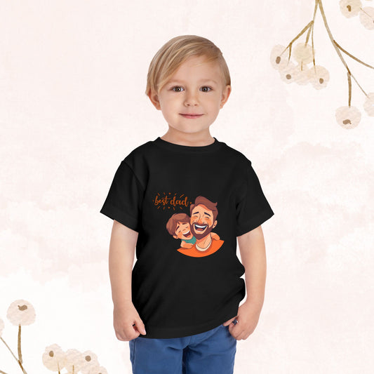 Best dad Toddler Short Sleeve Tee