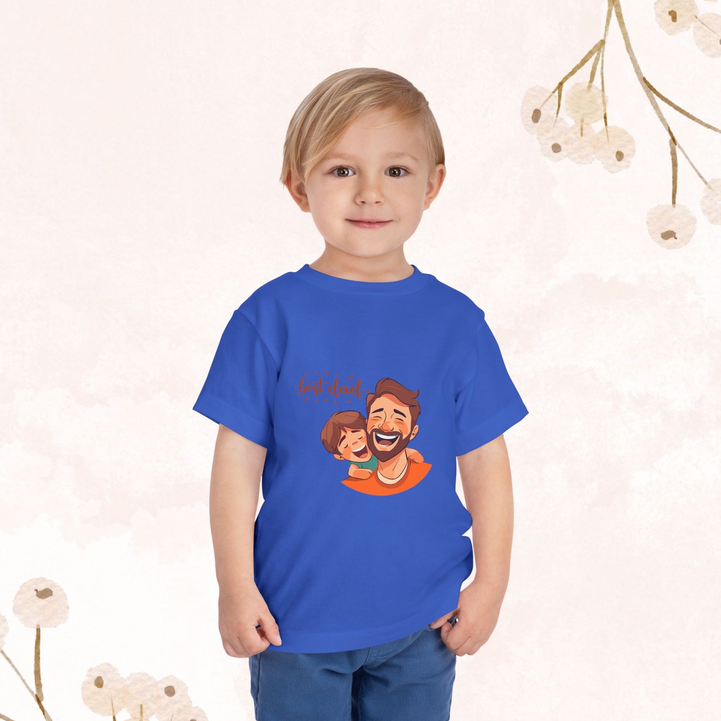 Best dad Toddler Short Sleeve Tee