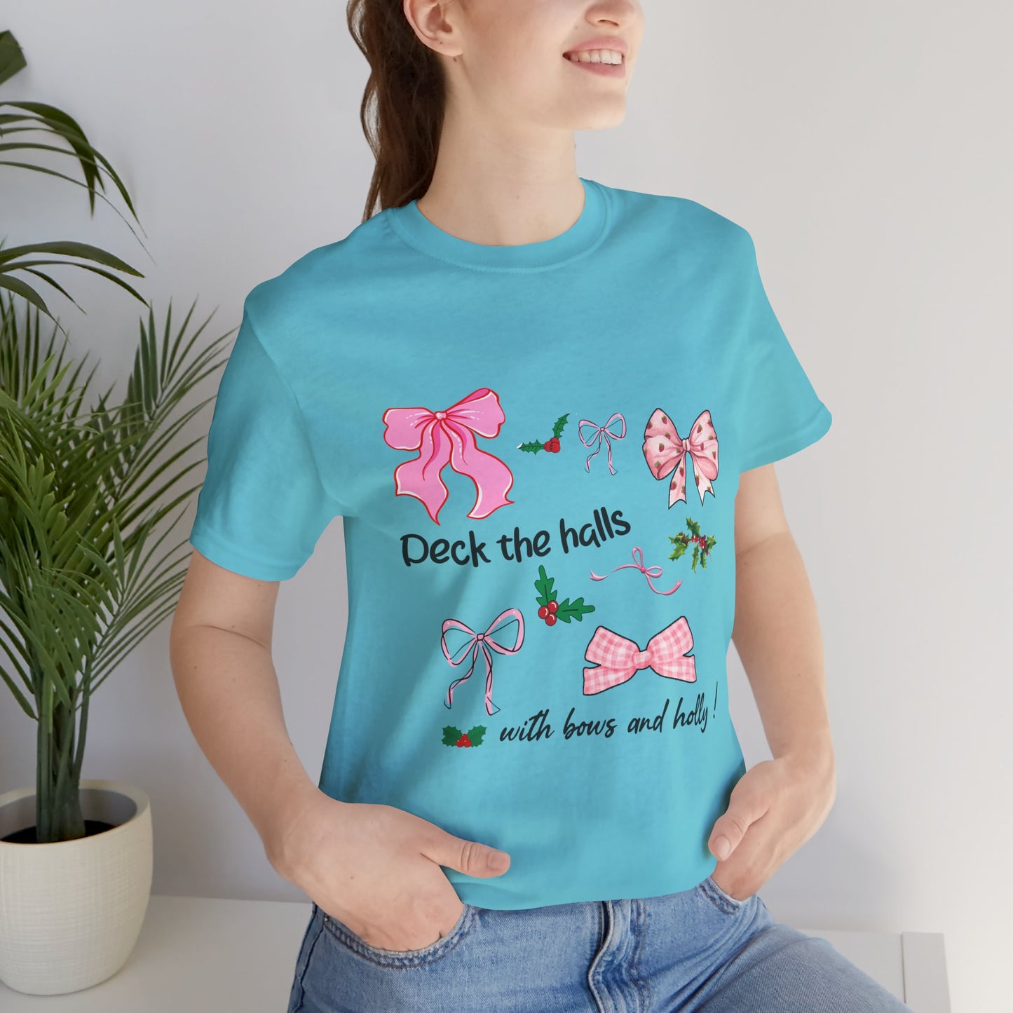 Deck the Halls with Bows Premium Unisex T-shirt