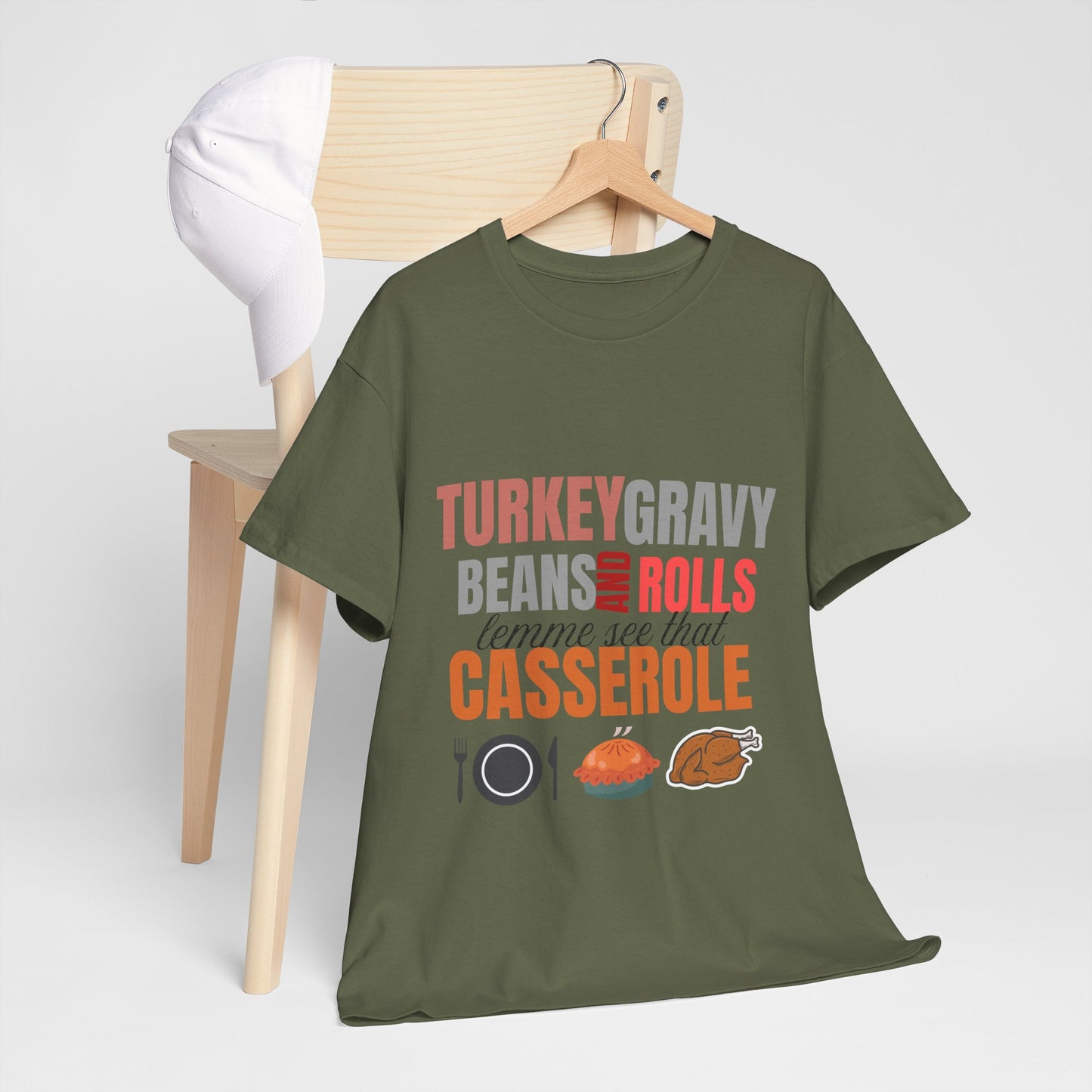 Turkey Gravy Beans Casserole cotton unisex t shirt