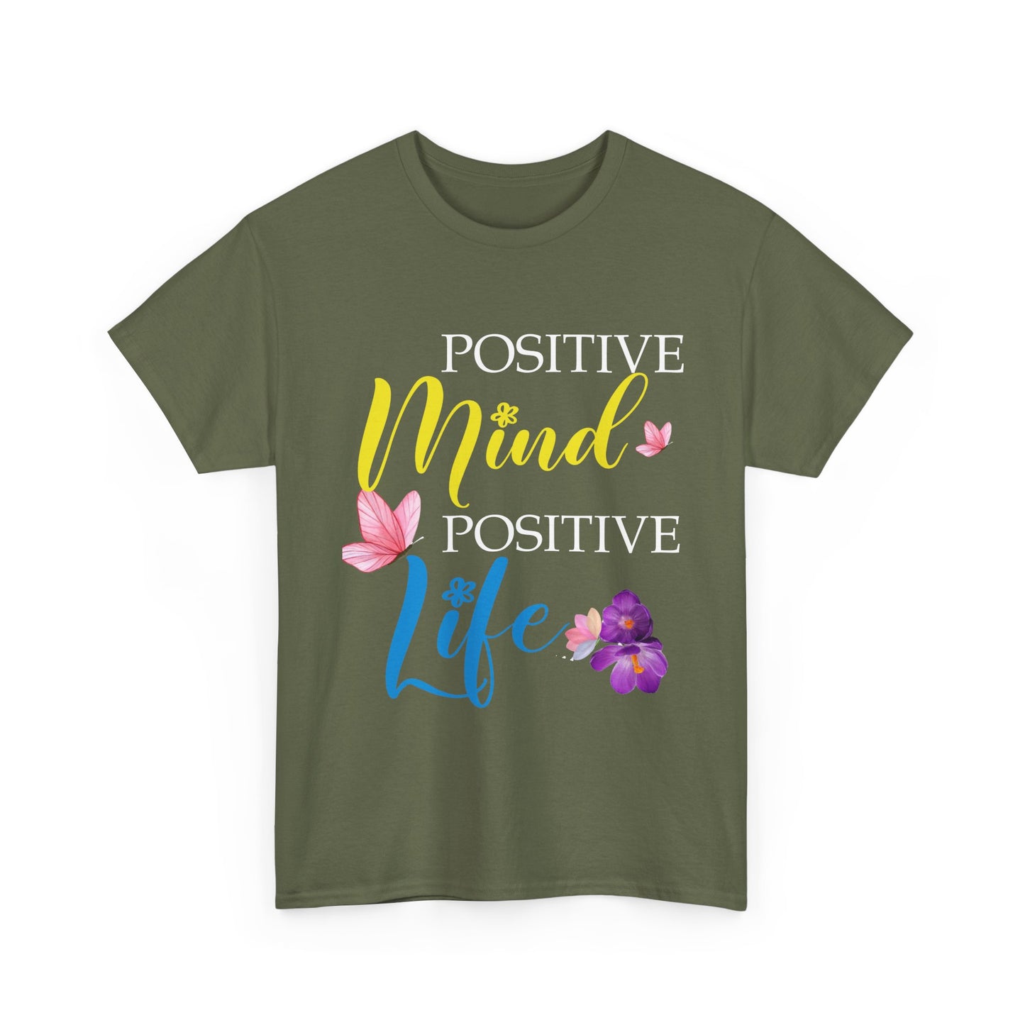 Positive Mind Positive Life Unisex Heavy Cotton Tee