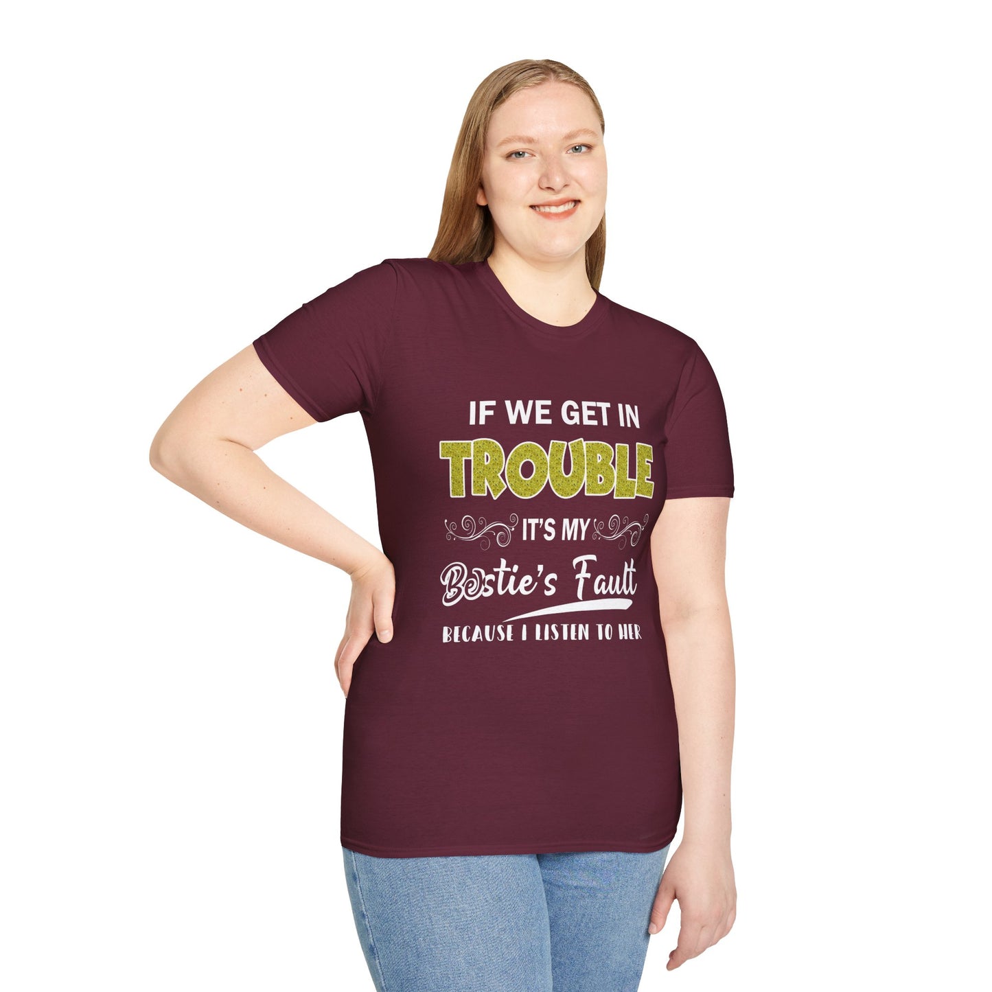 Bestie Trouble Soft Unisex T-Shirt