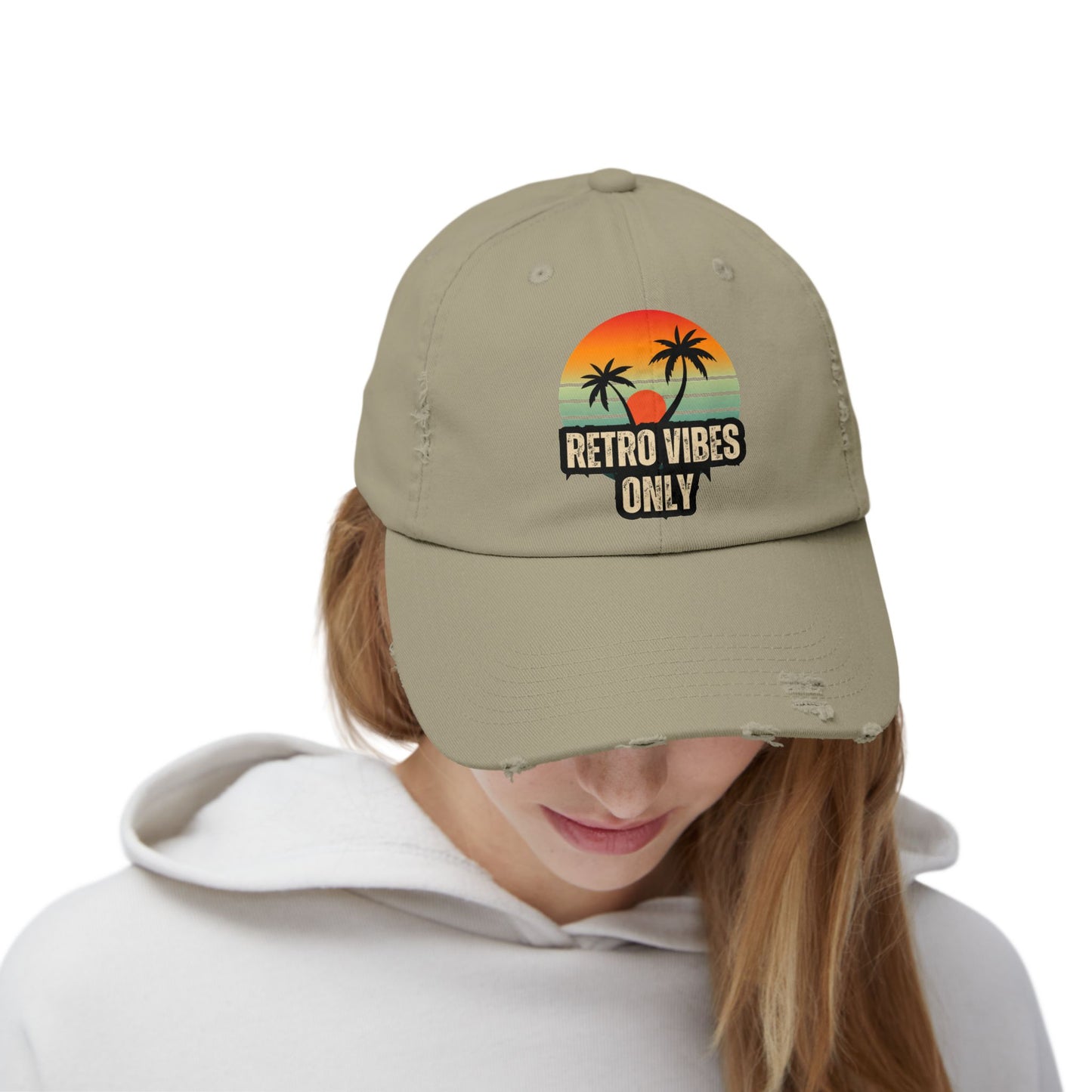 Retro Vibes Distressed Cap