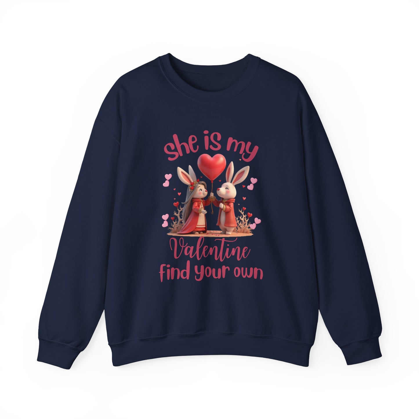 Valentine Bunny Couple Unisex Sweatshirt