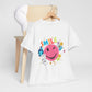 Smiley Face Unisex Heavy Cotton Tee - Positive Vibes T-Shirt