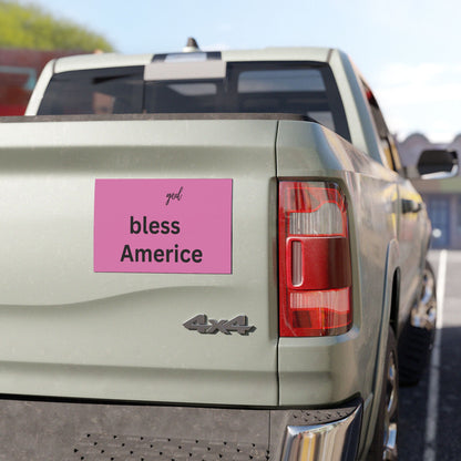 God Bless America Car Magnet