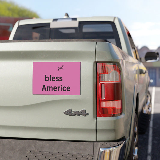 God Bless America Car Magnet