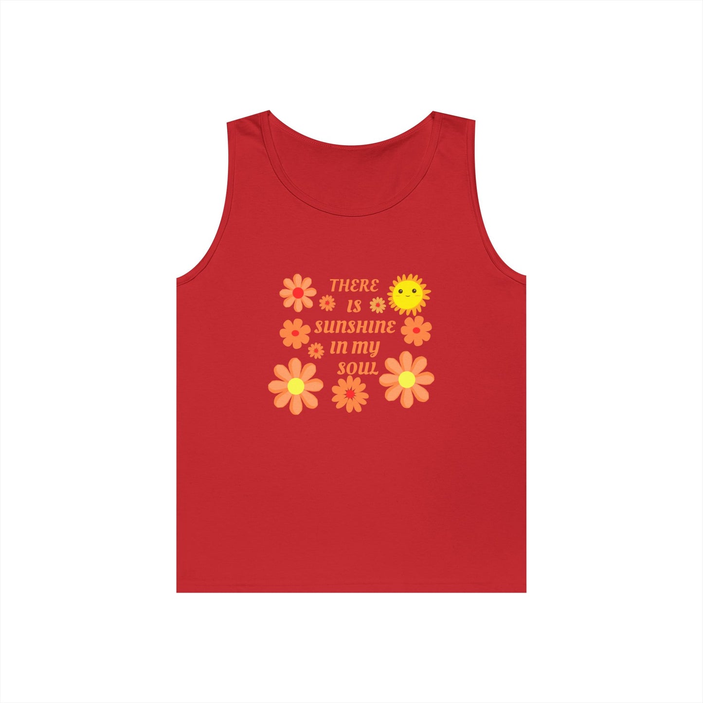 Unisex Floral Sunshine Tank Top