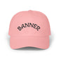 BANNED Embroidered Classic Dad Cap – White Adjustable Baseball Hat