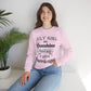 July Girl Birthday Sunshine Mixed With A Little Hurricane Unisex Sweatshirt