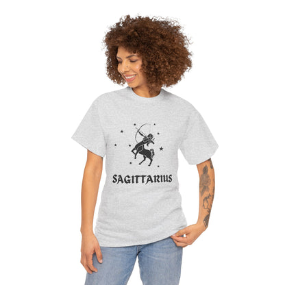 Sagittarius Zodiac Black Soft Unisex T-shirt