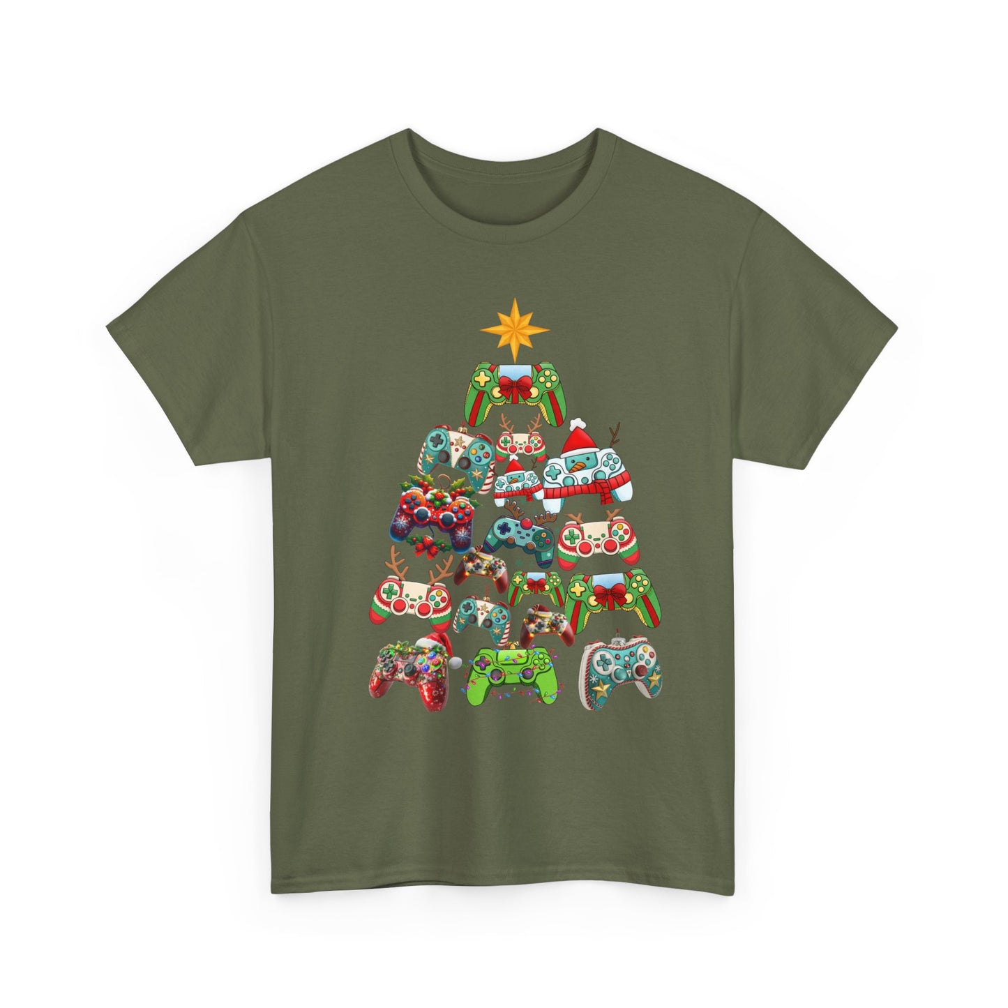 Gamer Remote Christmas Cotton Unisex T-shirt