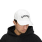 BANNED Embroidered Classic Dad Cap – White Adjustable Baseball Hat