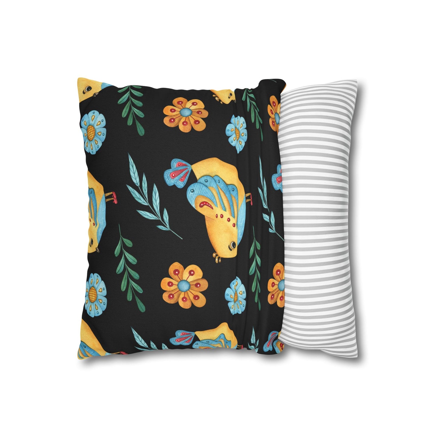 Whimsical Bird Pillowcase