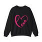 LOVE HEART UNISEX SWEATSHIRT