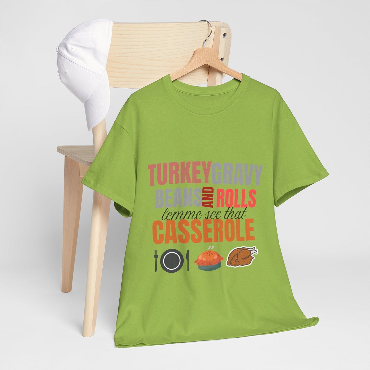 Turkey Gravy Beans Casserole cotton unisex t shirt