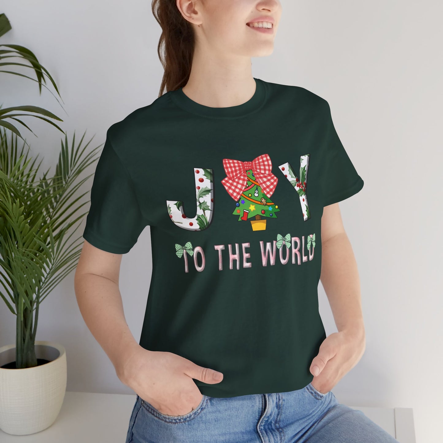Joy to the World Christmas Tee Premium Unisex T-shirt