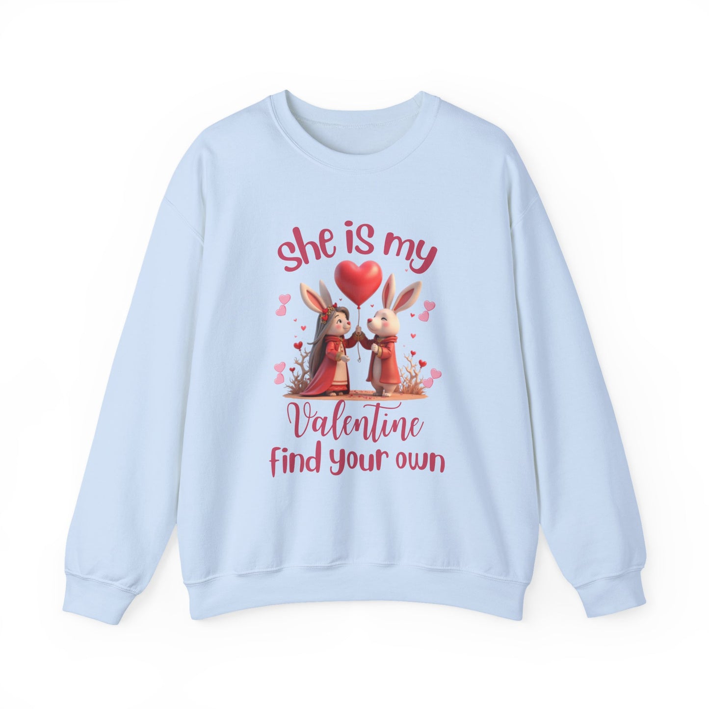 Valentine Bunny Couple Unisex Sweatshirt