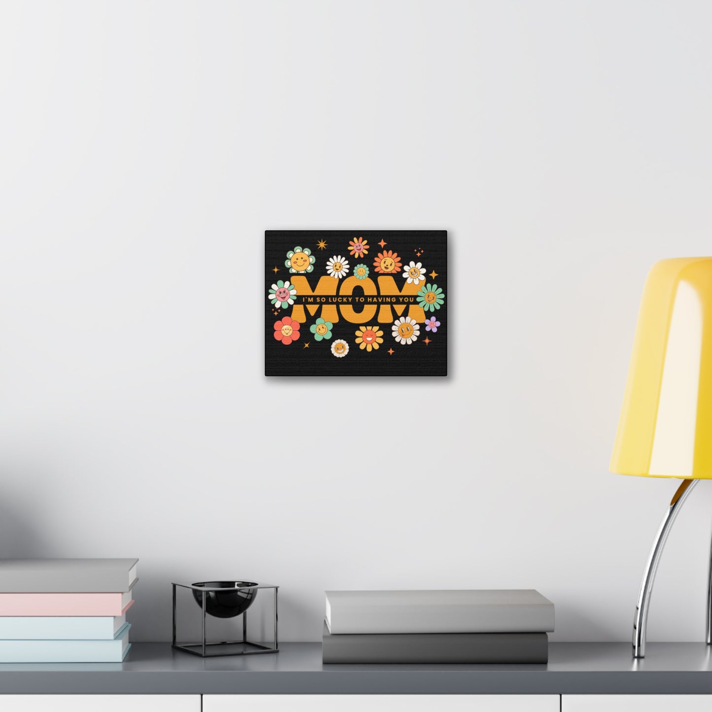 Flower Power Mom Canvas Art