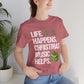 Life Happens. Christmas Music Helps Premium Unisex T-shirt
