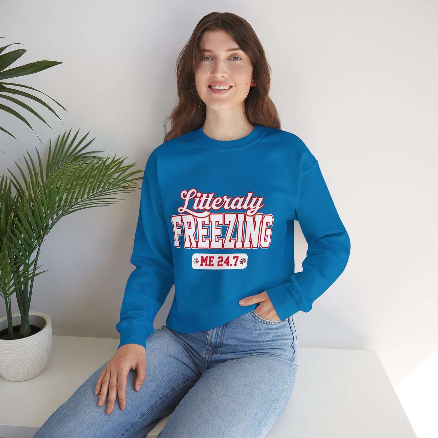 Litterally Freezing Christmas Sweatshirt Unisex Sweatshirt