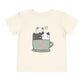3 Cat Cup Toddler Short Sleeve Tee