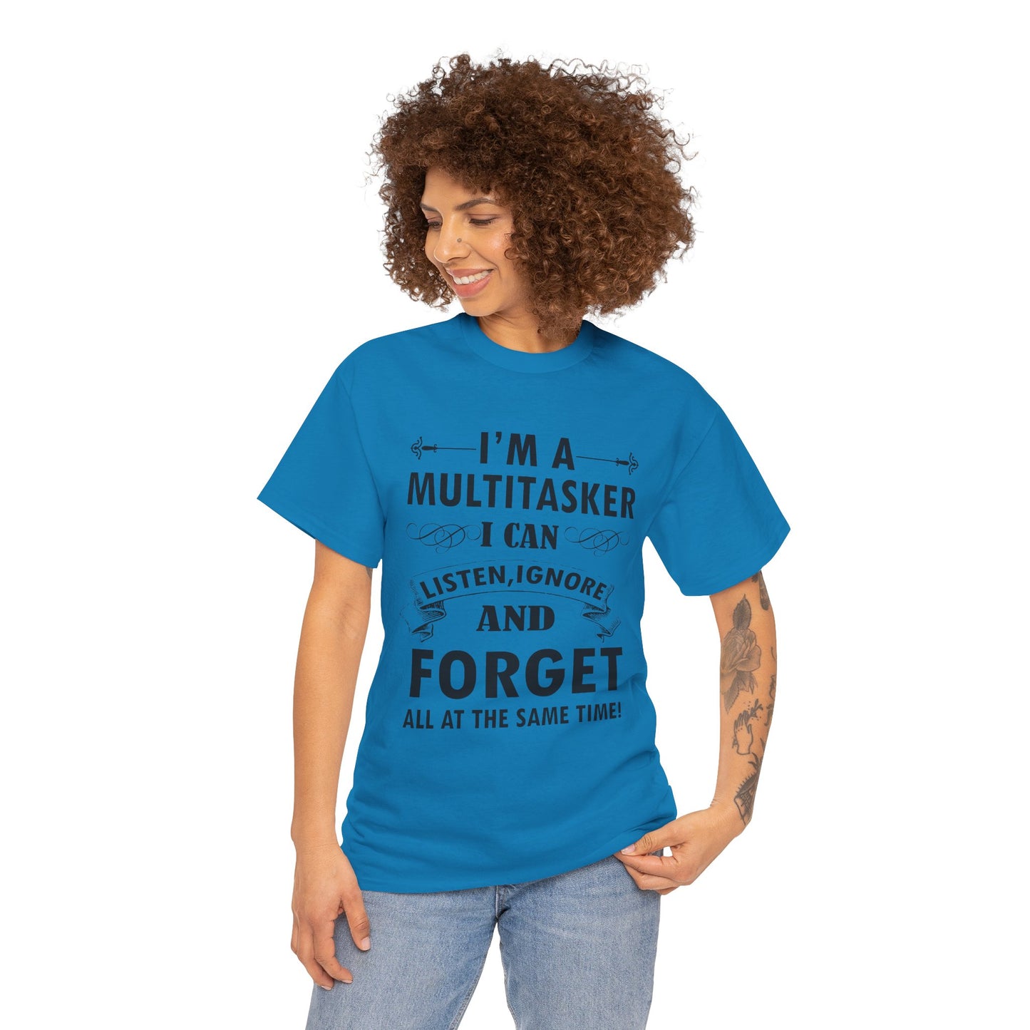 Multitasker Humor Unisex Heavy Cotton Tee