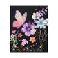 Floral Canvas Print Butterfly Art