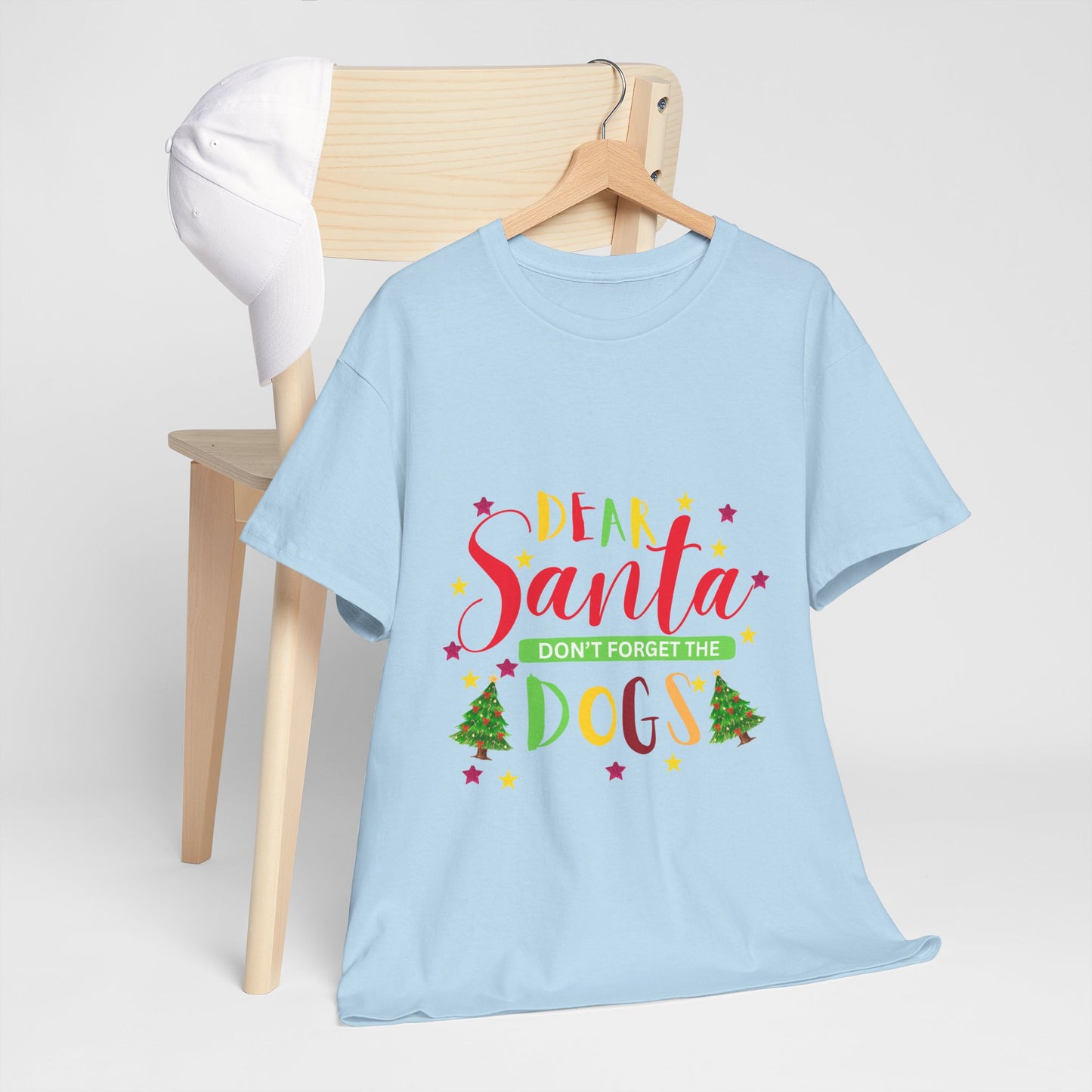 Santa's Dogs Cotton Unisex T-shirt