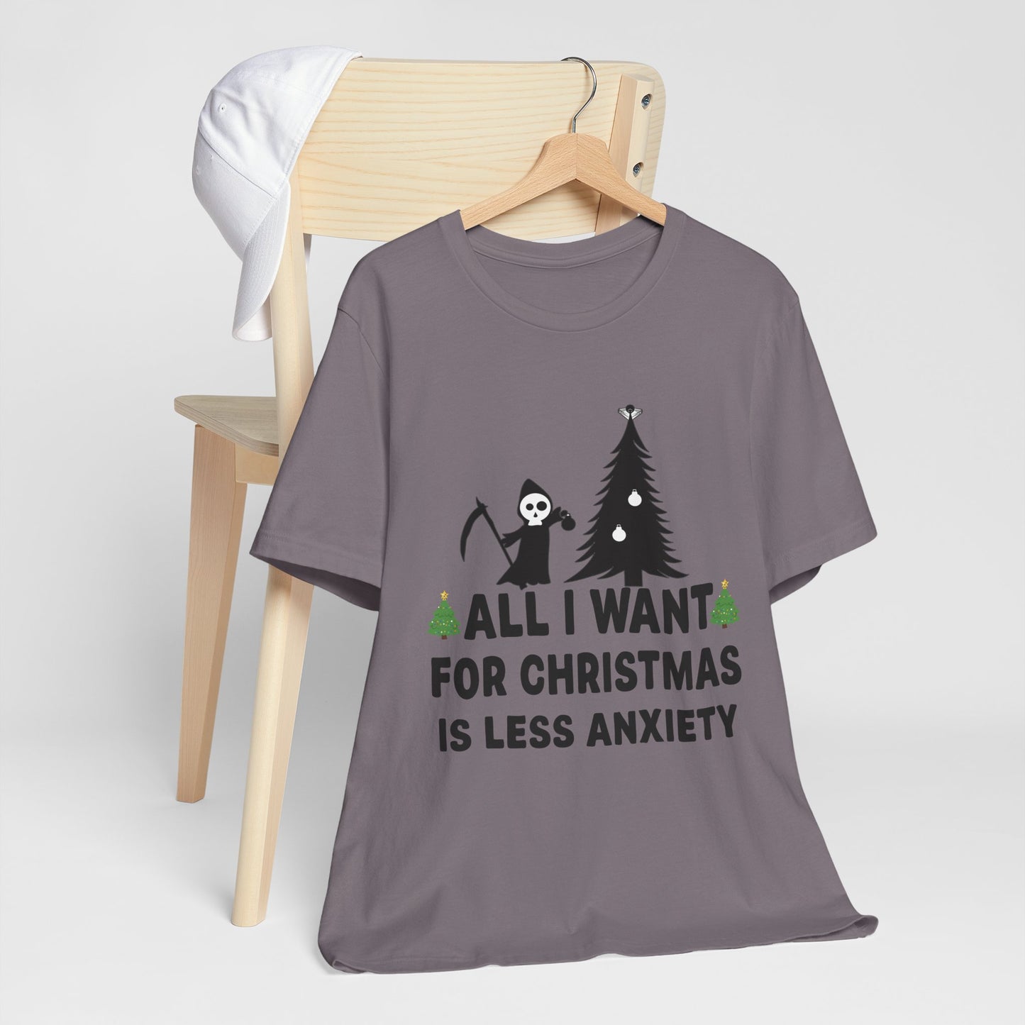 All I Want for Christmas Is Less Anxiety Premium Unisex T-shirt
