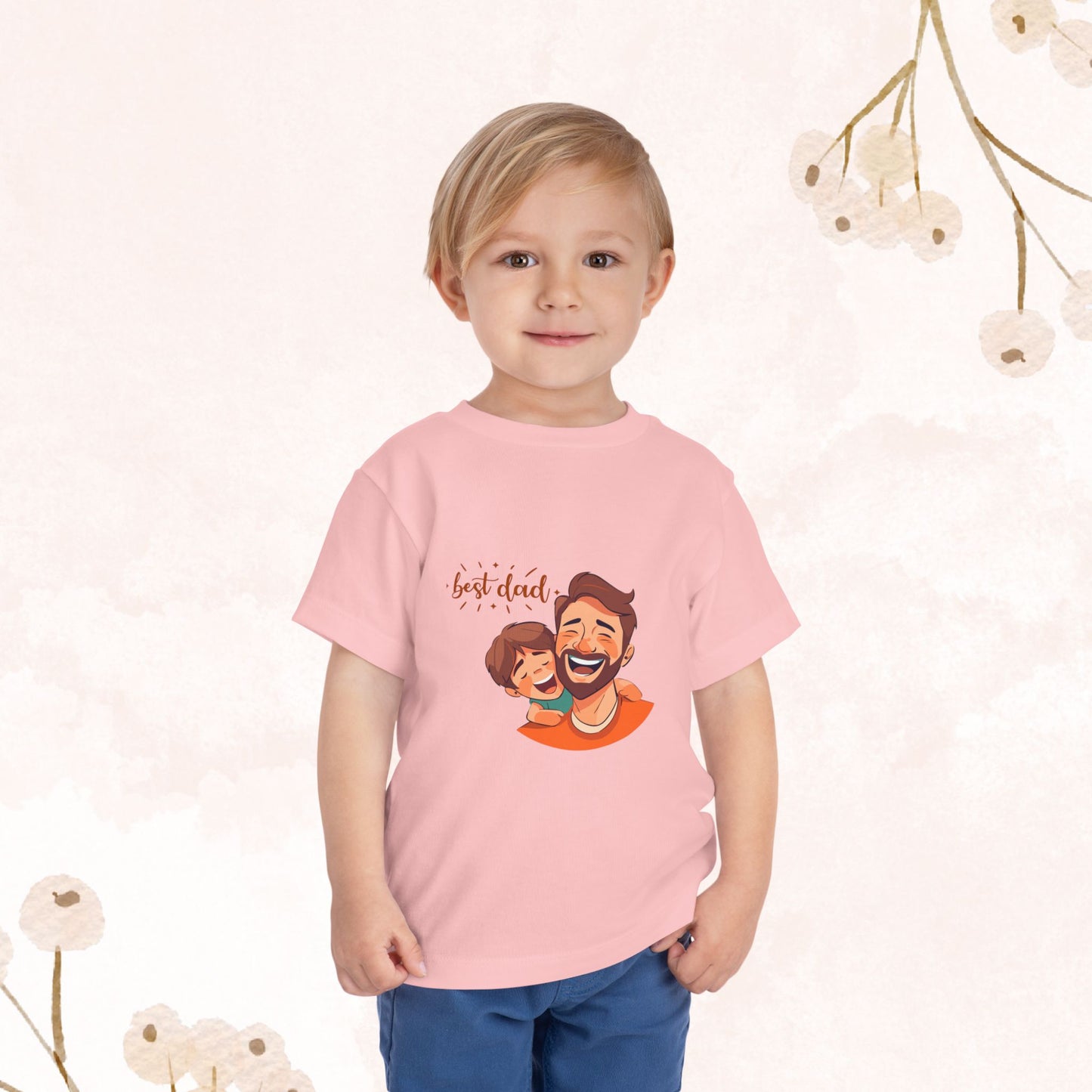 Best dad Toddler Short Sleeve Tee