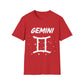 Gemini Zodiac White Soft Unisex T-shirt