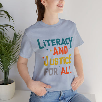 Literacy and Justice Premium Unisex T-shirt