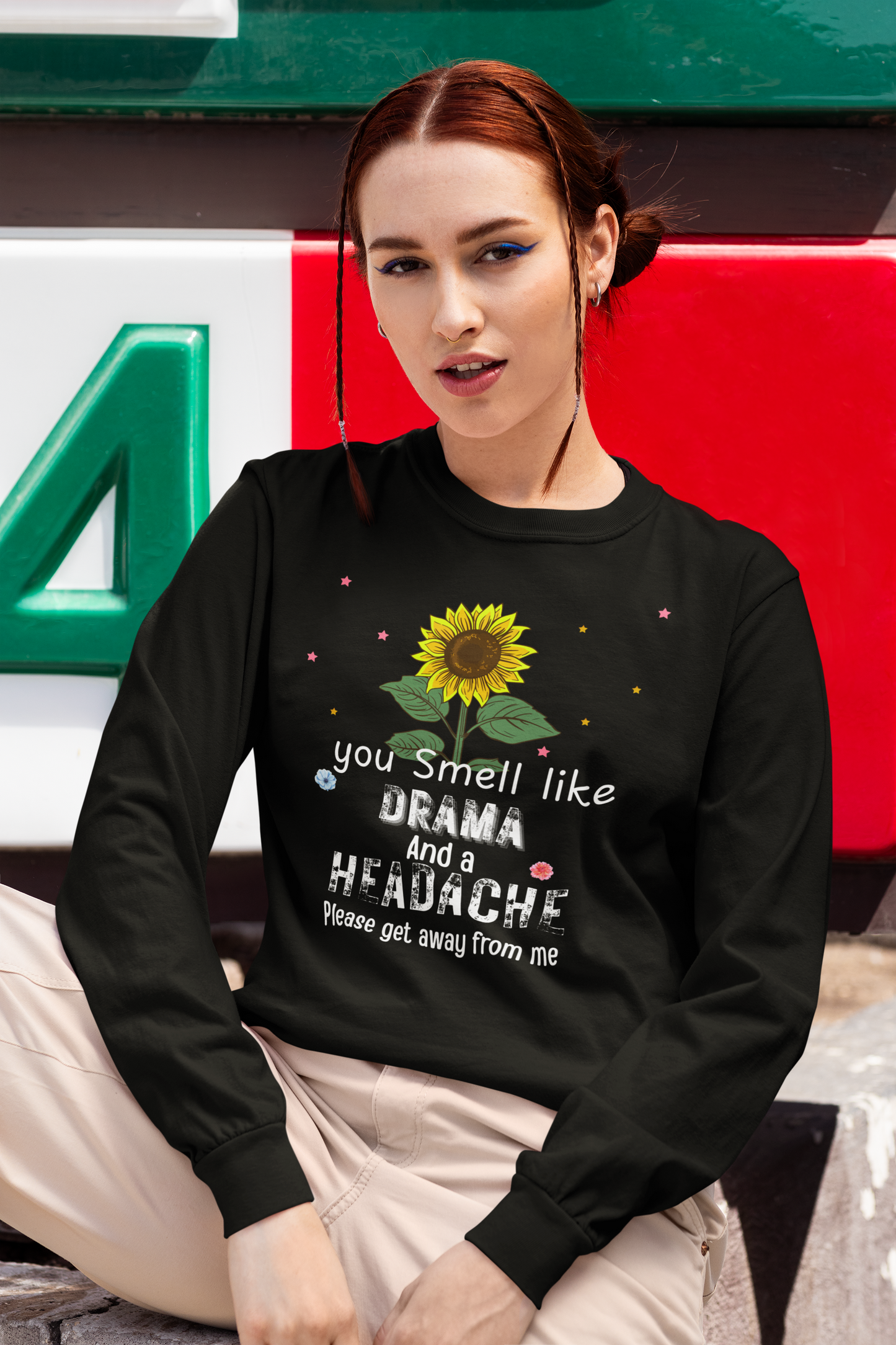 Drama & Headache Humorous Long Sleeve Tee
