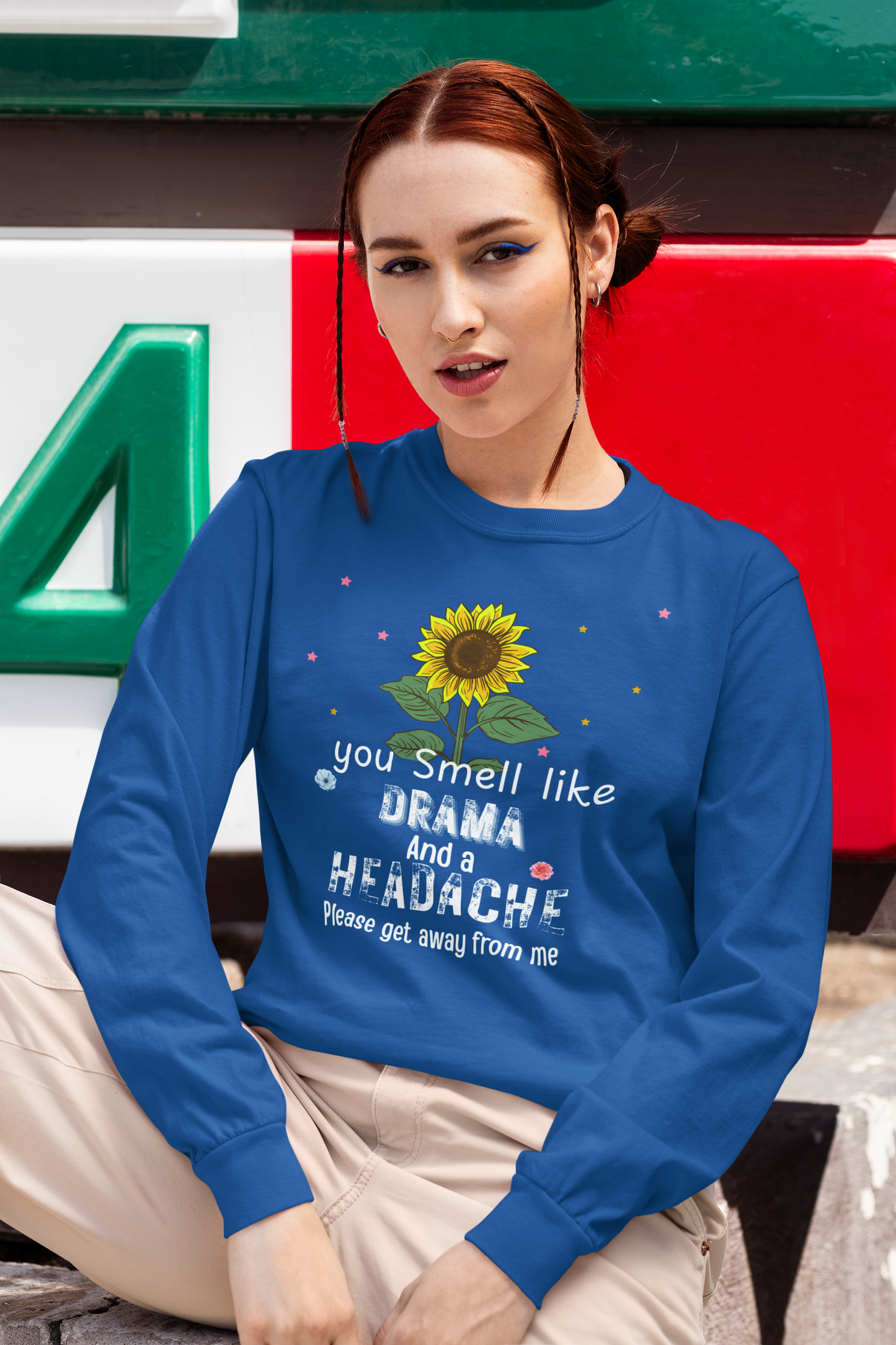 Drama & Headache Humorous Long Sleeve Tee