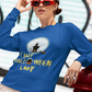 Crazy Halloween Lady Long Sleeve Tee