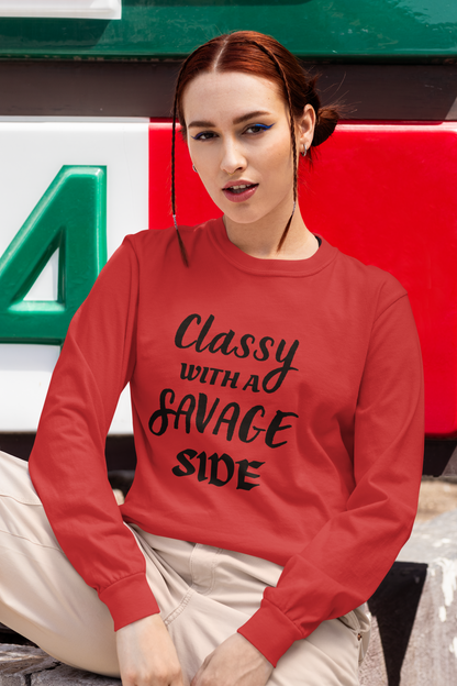 Classy Savage Long Sleeve Tee