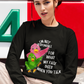 Whimsical Long Sleeve Tee for Quirky Conversations