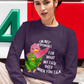 Whimsical Long Sleeve Tee for Quirky Conversations