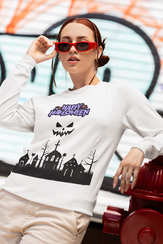Happy Halloween Unisex Long Sleeve Tee