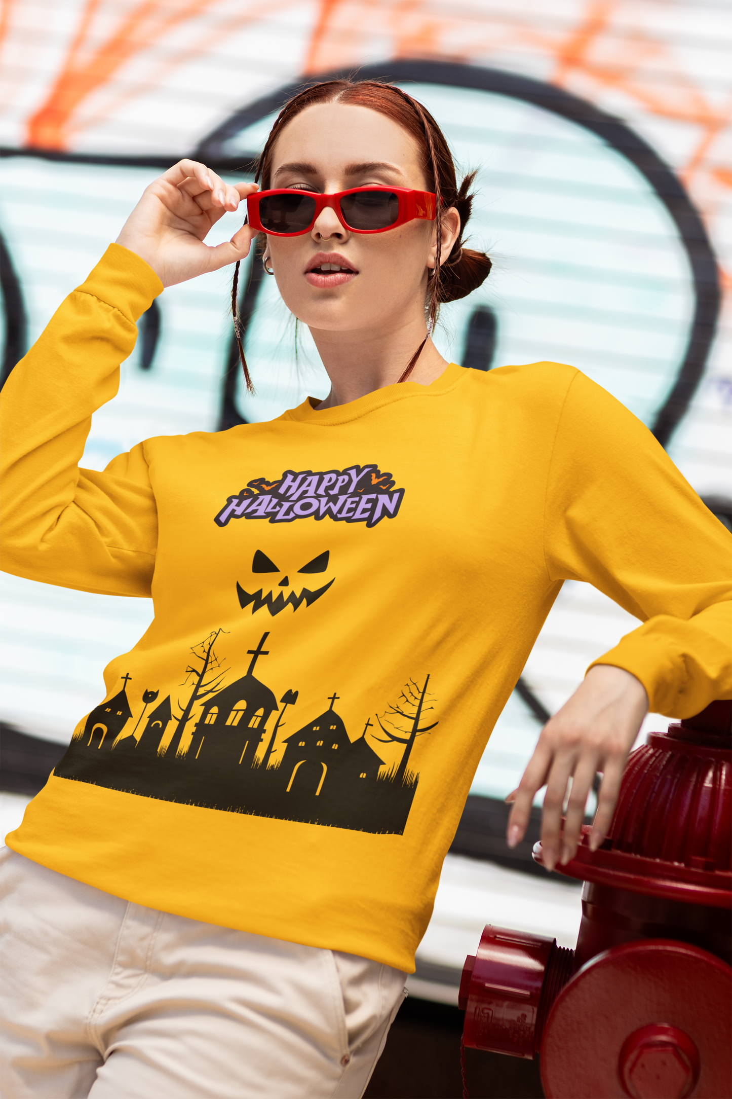 Happy Halloween Unisex Long Sleeve Tee