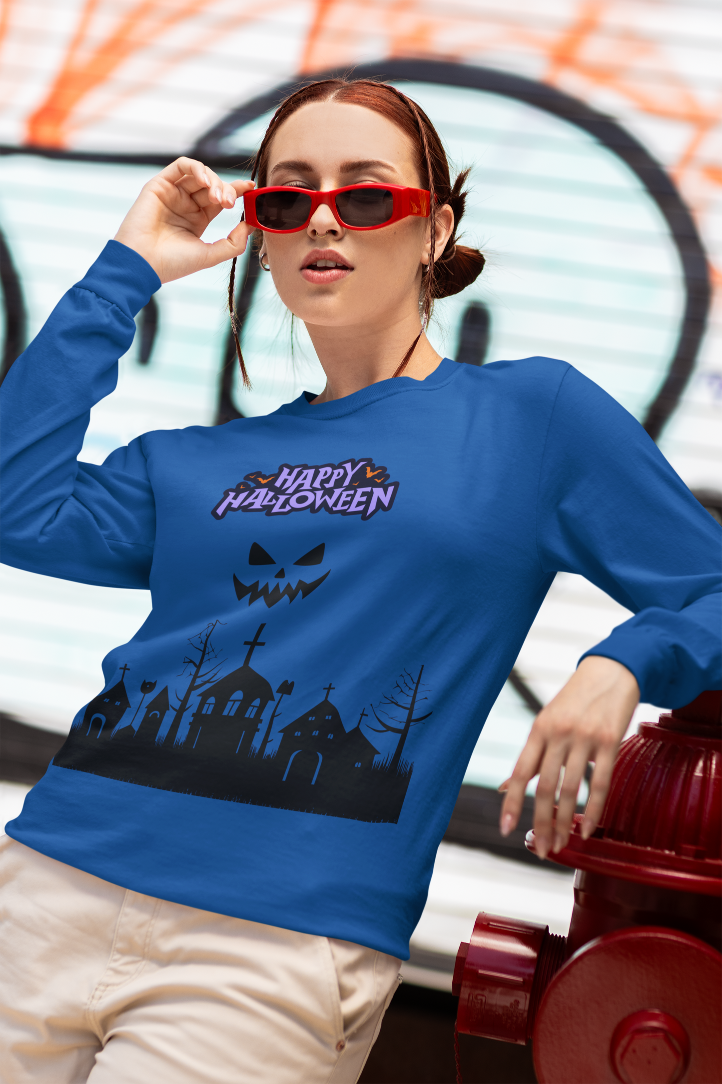 Happy Halloween Unisex Long Sleeve Tee