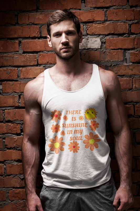 Unisex Floral Sunshine Tank Top