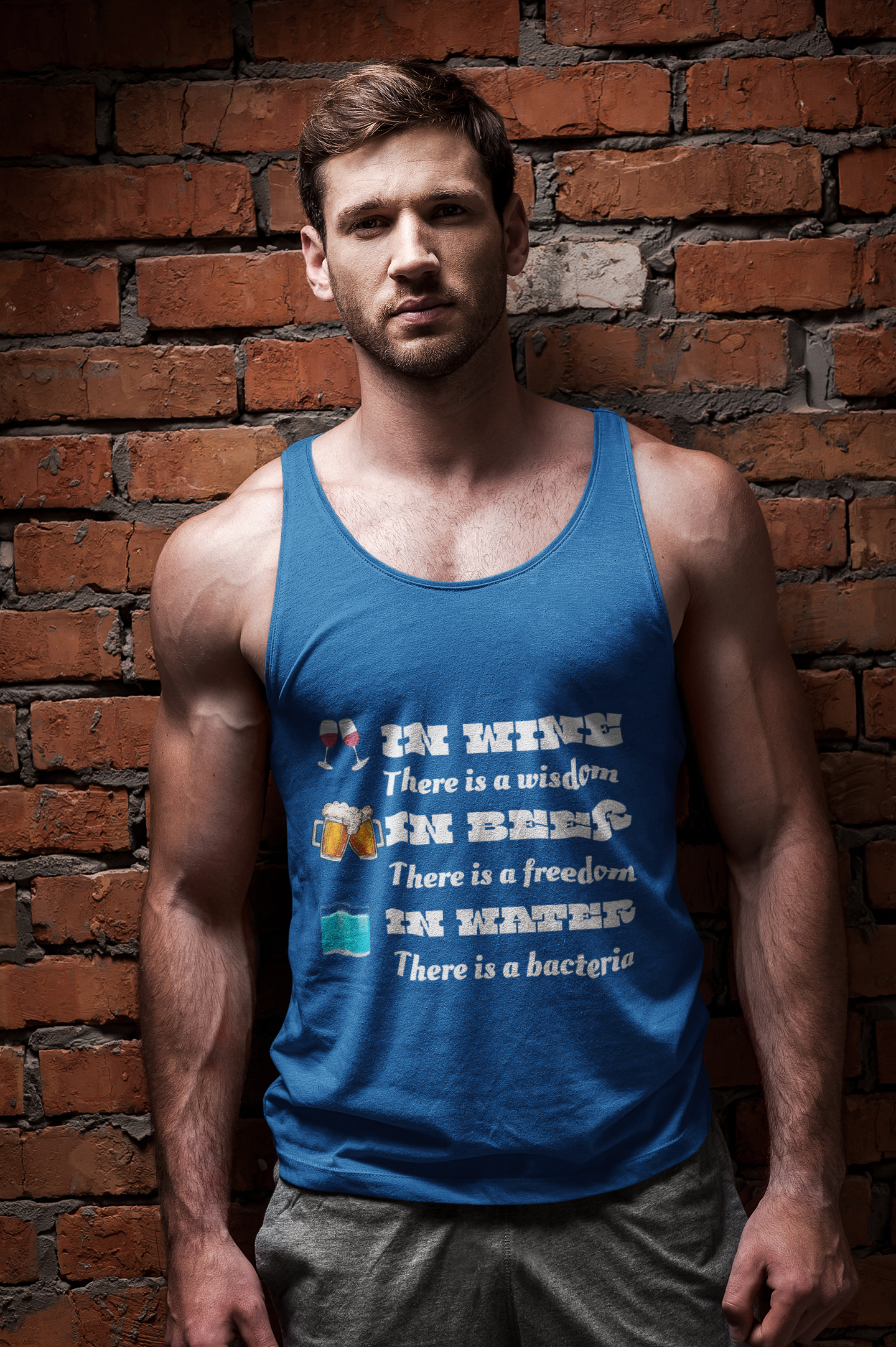 Wine Tank Top for Beach Days
