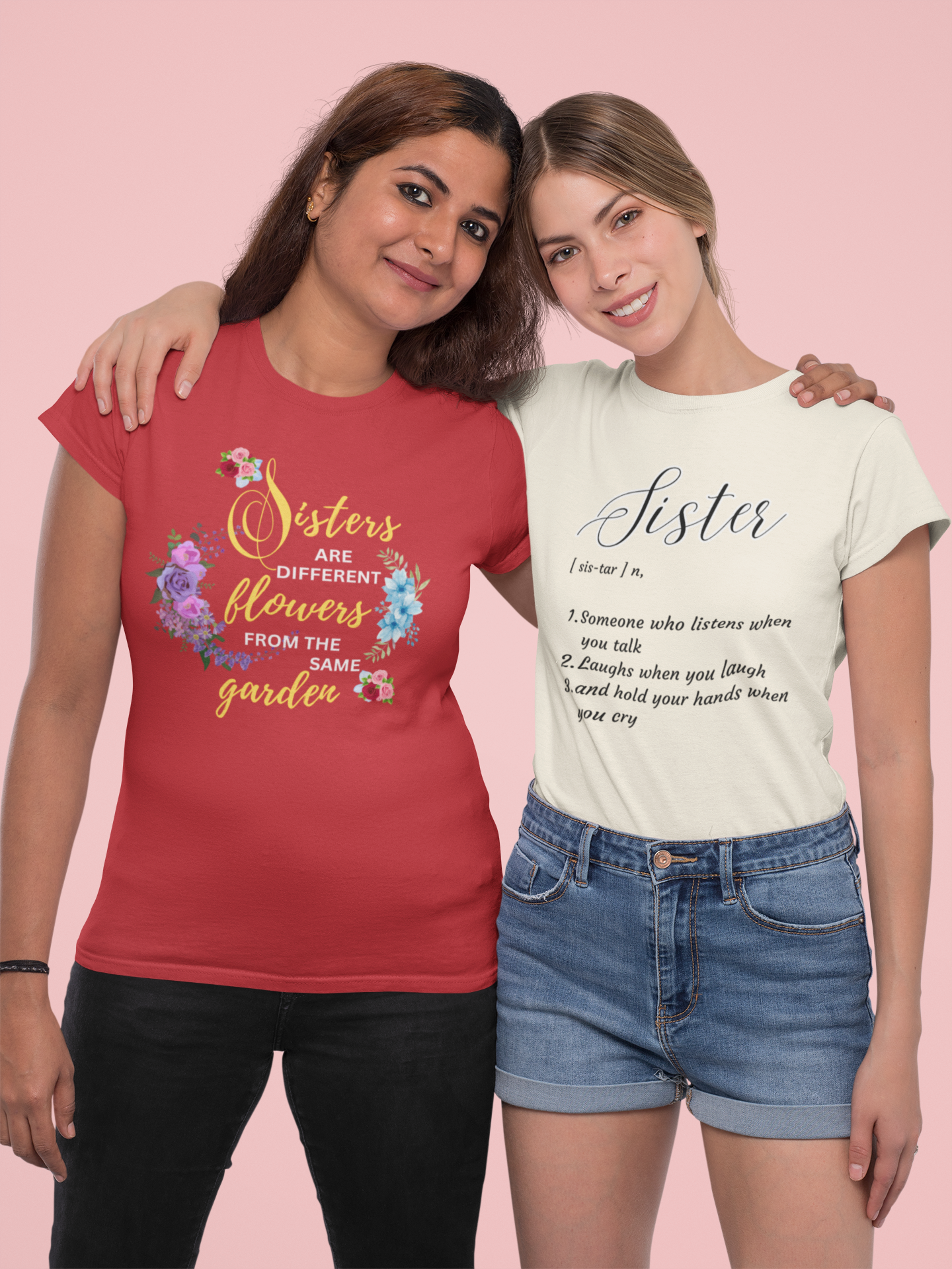 Sisters Are Different Flowers Tee