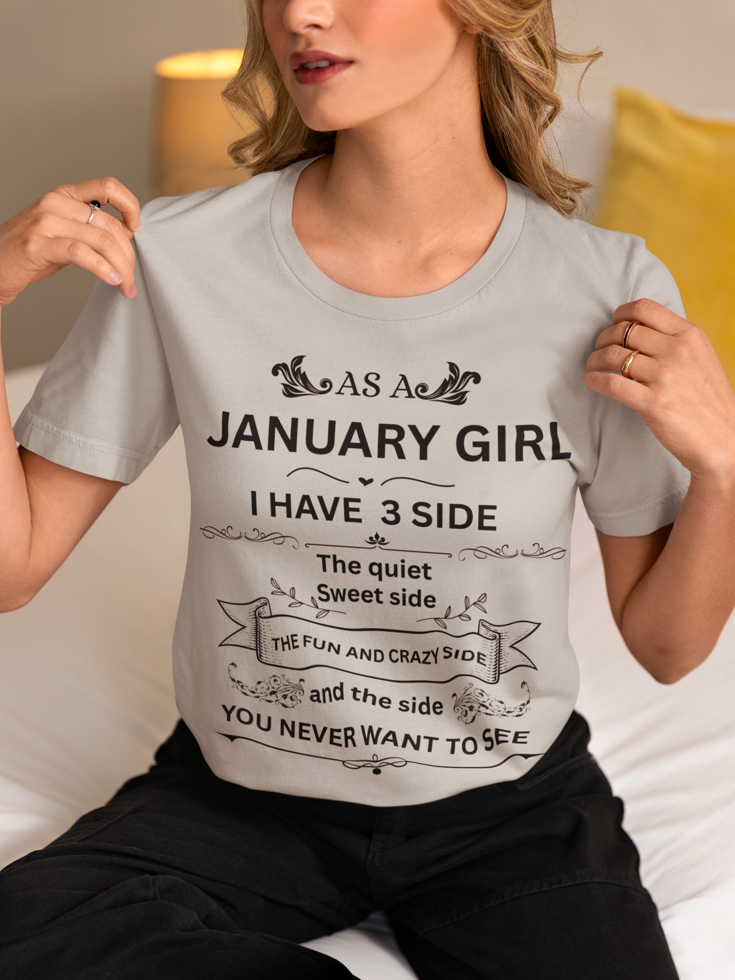January Girl [side] Unisex  Tee