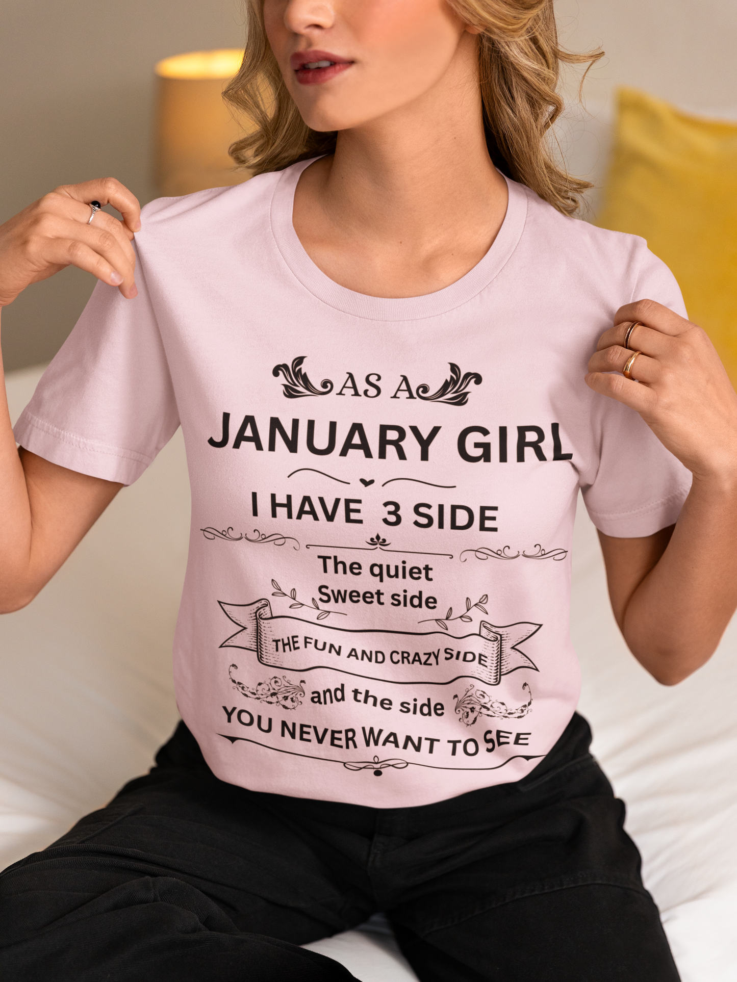 January Girl [side] Unisex  Tee