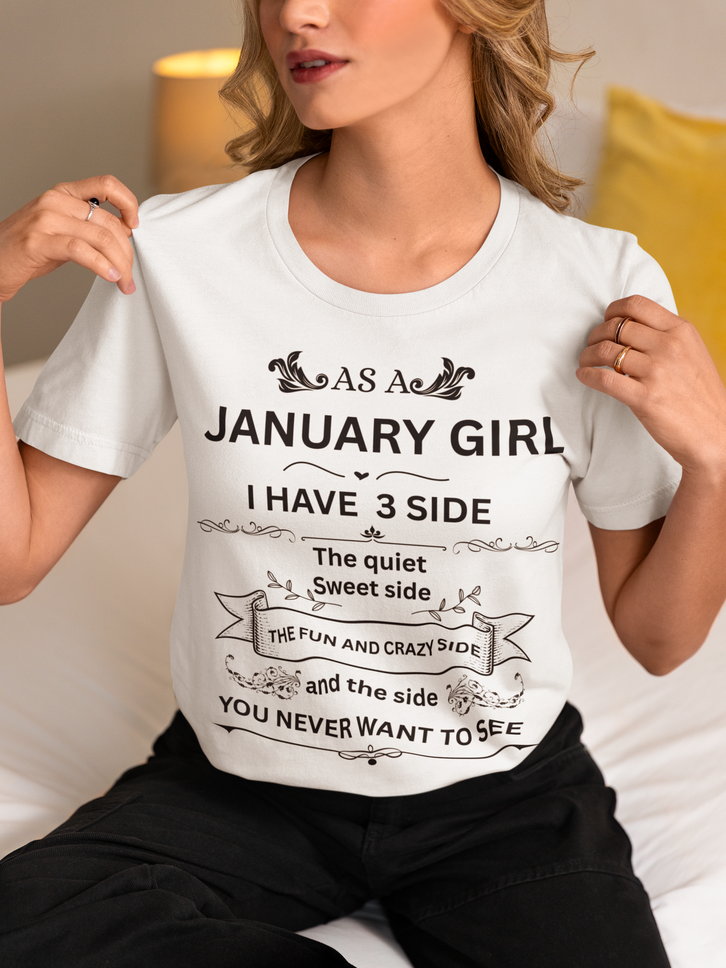 January Girl [side] Unisex  Tee