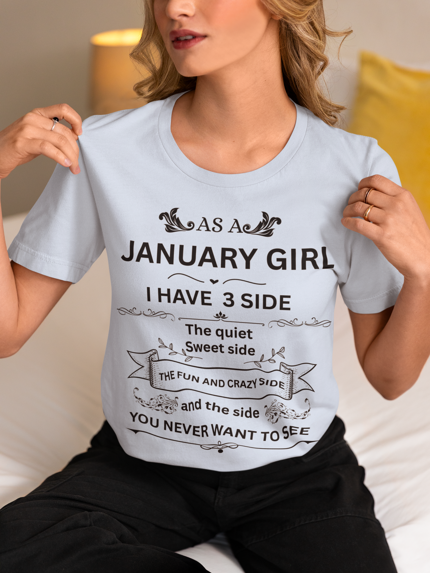 January Girl [side] Unisex  Tee